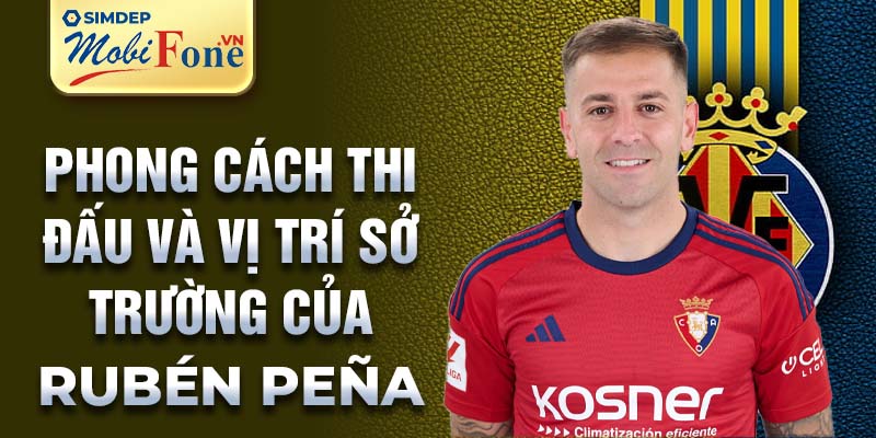 Phong cách thi đấu và vị trí sở trường của Rubén Peña